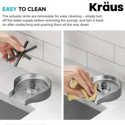 KRAUS Glass Rinser in Spot-Free Stainless