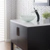 KRAUS Glass Vessel Sink in Frosted
