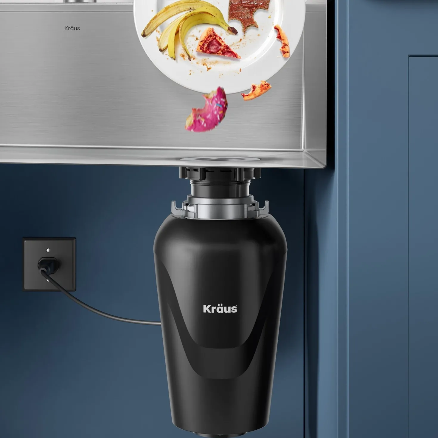 KRAUS 3/4HP Continuous Feed Garbage Disposal