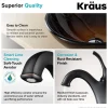 KRAUS 16 1/2-Inch Copper Brown Bathroom Vessel Sink and Arlo Faucet Combo Set with Pop-Up Drain