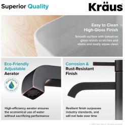 KRAUS 19-Inch Modern Rectangular White Porcelain Ceramic Bathroom Vessel Sink and Ramus Faucet Combo Set with Pop-Up Drain, Oil Rubbed Bronze Finish