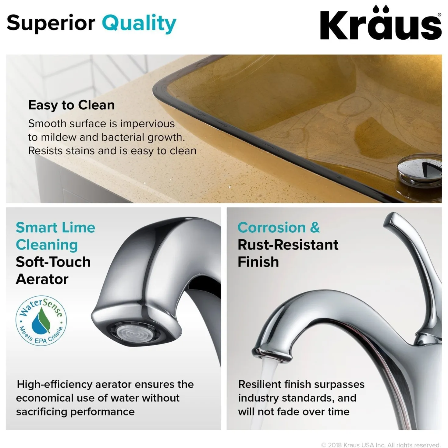 KRAUS 22-Inch Rectangular Gold Glass Bathroom Vessel Sink and Arlo Faucet Combo Set with Pop-Up Drain