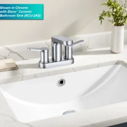 KRAUS Indy 2-Handle 4-inch Centerset Bathroom Faucet in Chrome