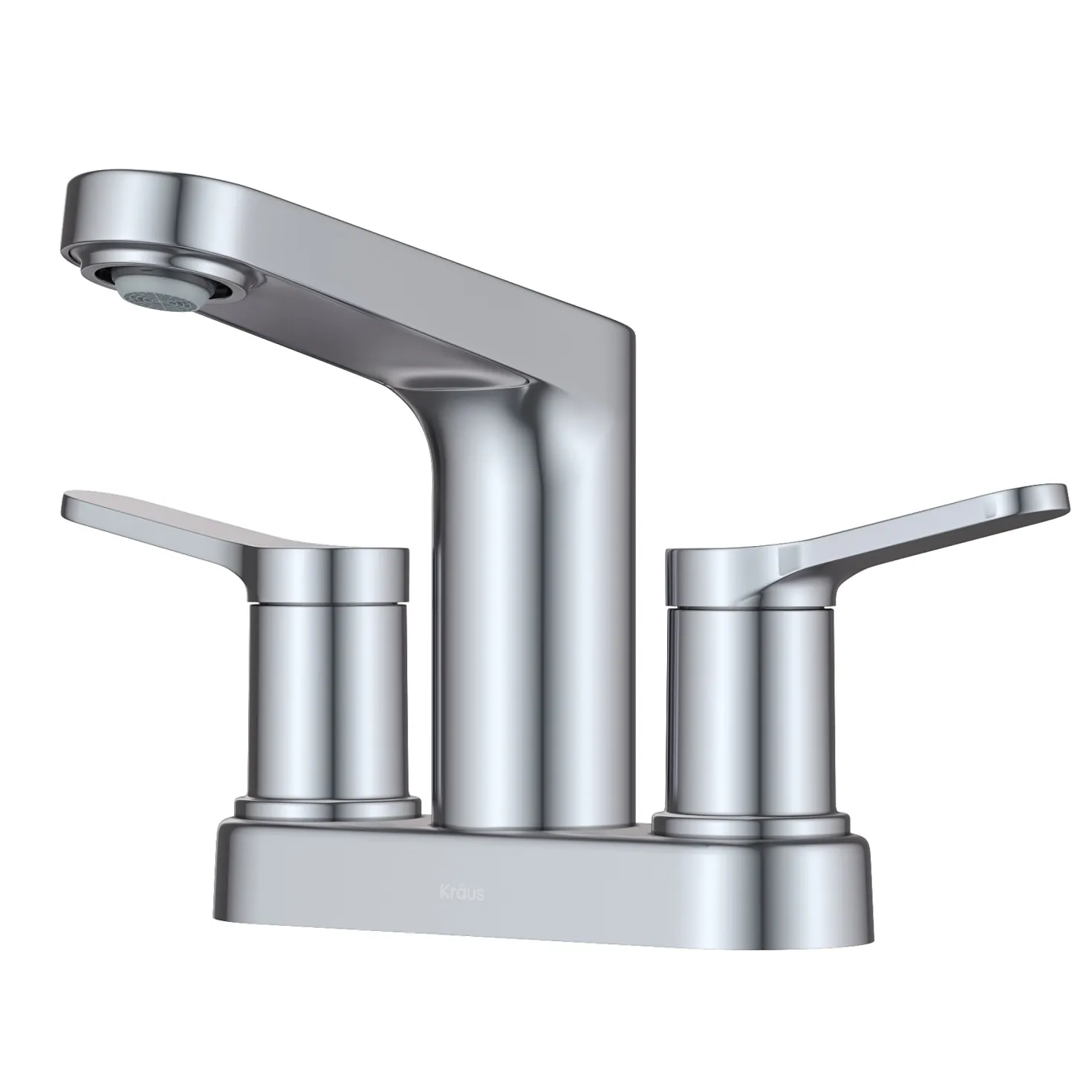 KRAUS Indy 2-Handle 4-inch Centerset Bathroom Faucet in Chrome
