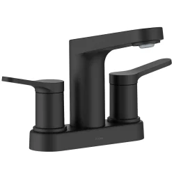 KRAUS Indy 2-Handle 4-inch Centerset Bathroom Faucet in Matte Black