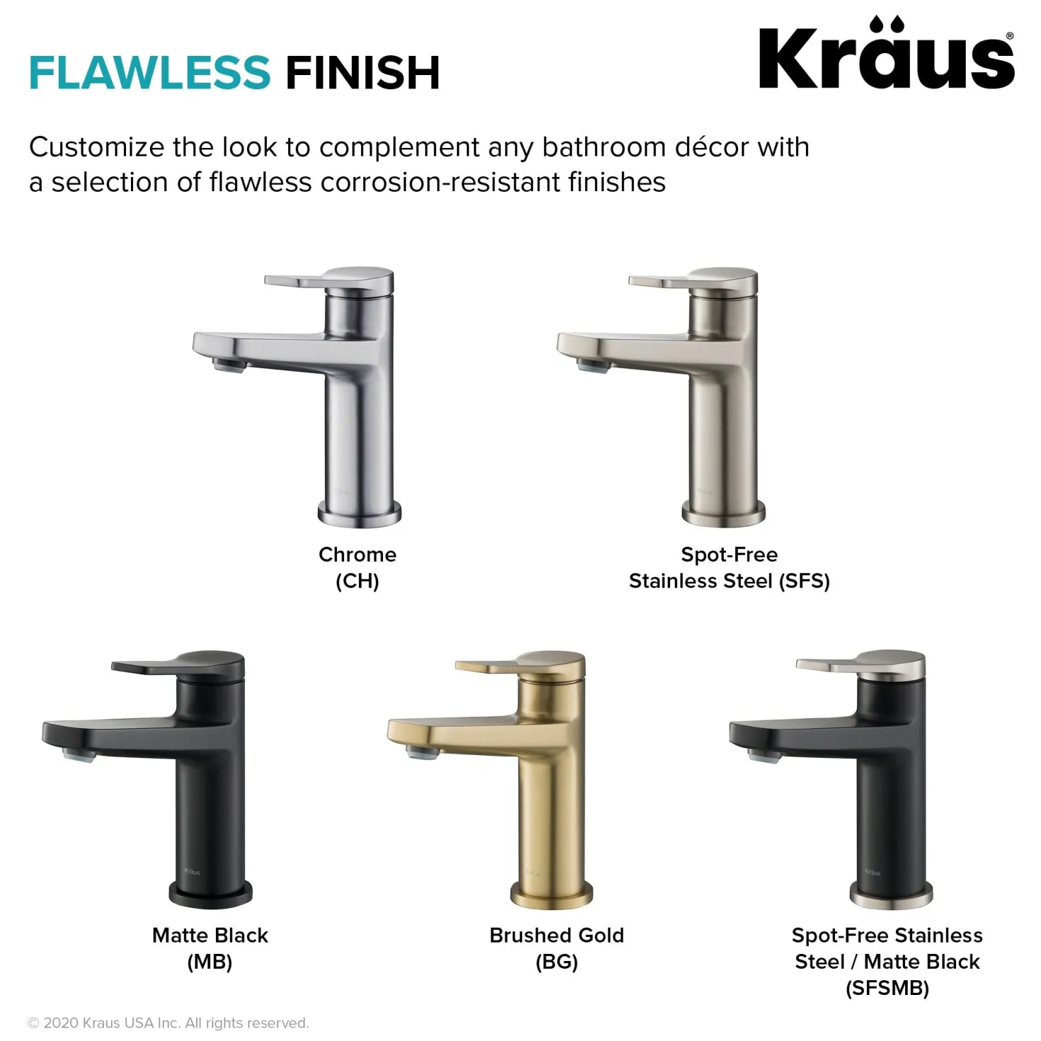 KRAUS Indy Single Handle Bathroom Faucet in Chrome