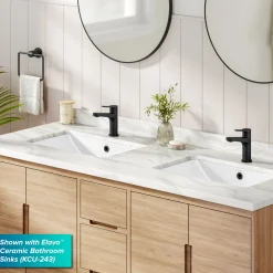 KRAUS Indy Single Handle Bathroom Faucet in Matte Black
