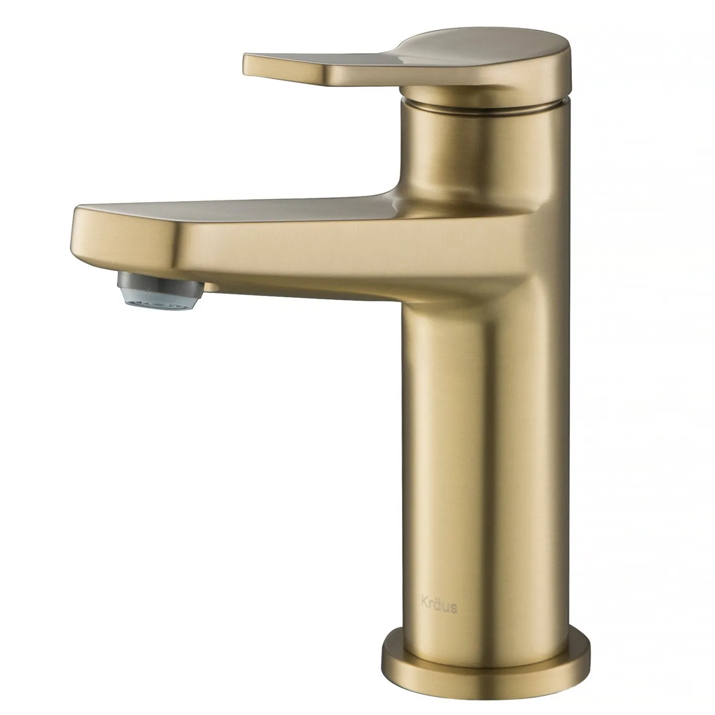 KRAUS Indy Single Handle 2-Pack Bathroom Faucet in Brushed Gold