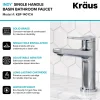 KRAUS Indy Single Handle 2-Pack Bathroom Faucet in Chrome