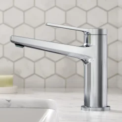 KRAUS Indy Single Handle 2-Pack Bathroom Faucet in Chrome