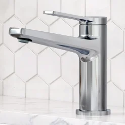 KRAUS Indy Single Handle 2-Pack Bathroom Faucet in Chrome