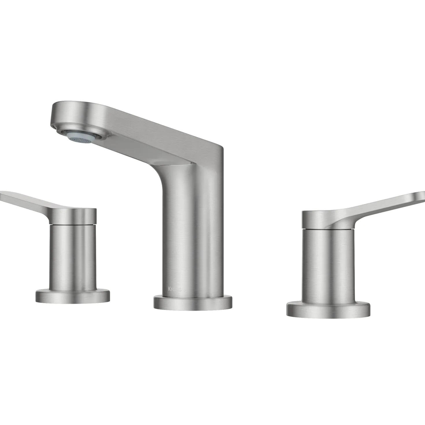 KRAUS Indy Widespread Bathroom Faucet in Spot-Free Brushed Nickel