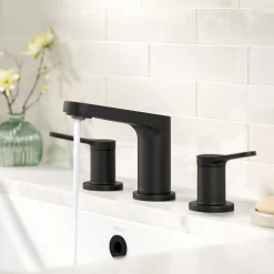 KRAUS Indy Widespread Bathroom Faucet in Matte Black