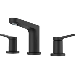 KRAUS Indy Widespread Bathroom Faucet in Matte Black