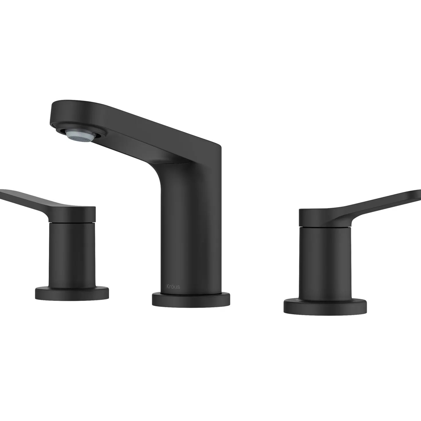 KRAUS Indy Widespread Bathroom Faucet in Matte Black