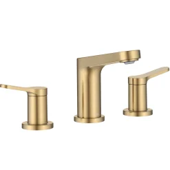 KRAUS Indy Widespread Bathroom Faucet in Spot-Free Brushed Brass