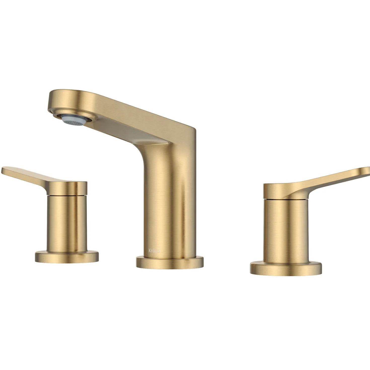 KRAUS Indy Widespread Bathroom Faucet in Spot-Free Brushed Brass