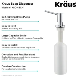 KRAUS Kitchen Soap Dispenser | KSD-43
