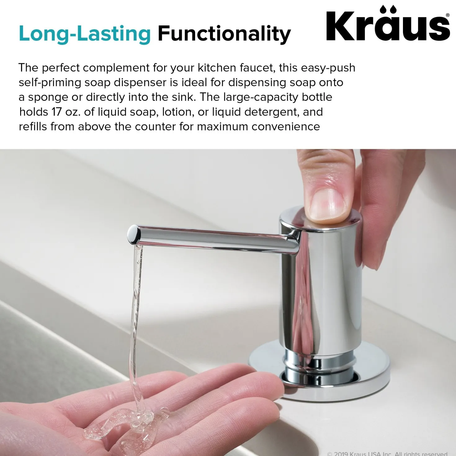 KRAUS Kitchen Soap Dispenser | KSD-43