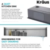 KRAUS Kore Dual Tier 57" Undermount Workstation 16 Gauge Single Bowl Kitchen Sink