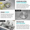 KRAUS Kore 2-Tier Workstation 45" Undermount 16 Gauge Single Bowl Stainless Steel Kitchen Sink with Accessories
