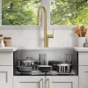 KRAUS Kore 28" Undermount Workstation 16 Gauge Stainless Steel Single Bowl Kitchen Sink with Accessories