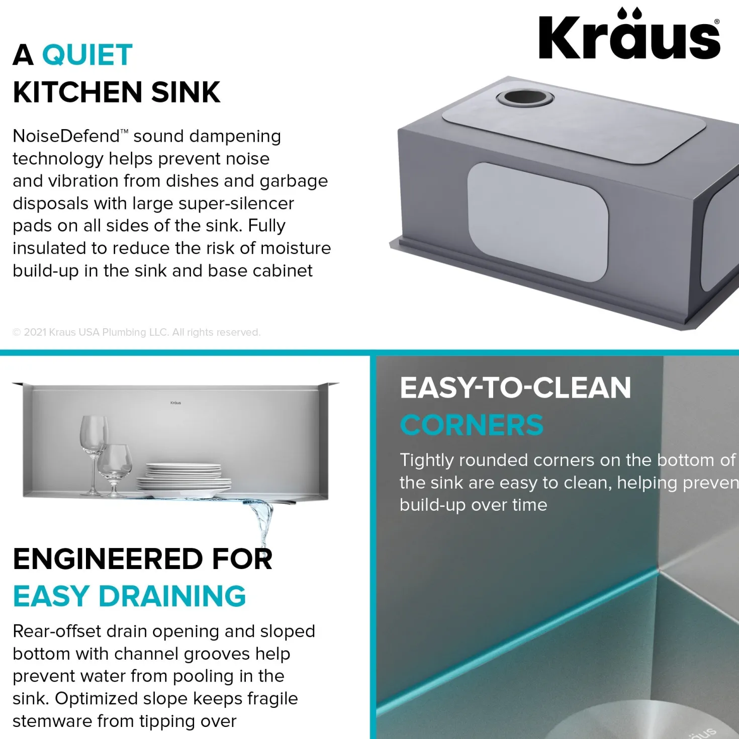 KRAUS Kore 28" Undermount Workstation 16 Gauge Stainless Steel Single Bowl Kitchen Sink with Accessories