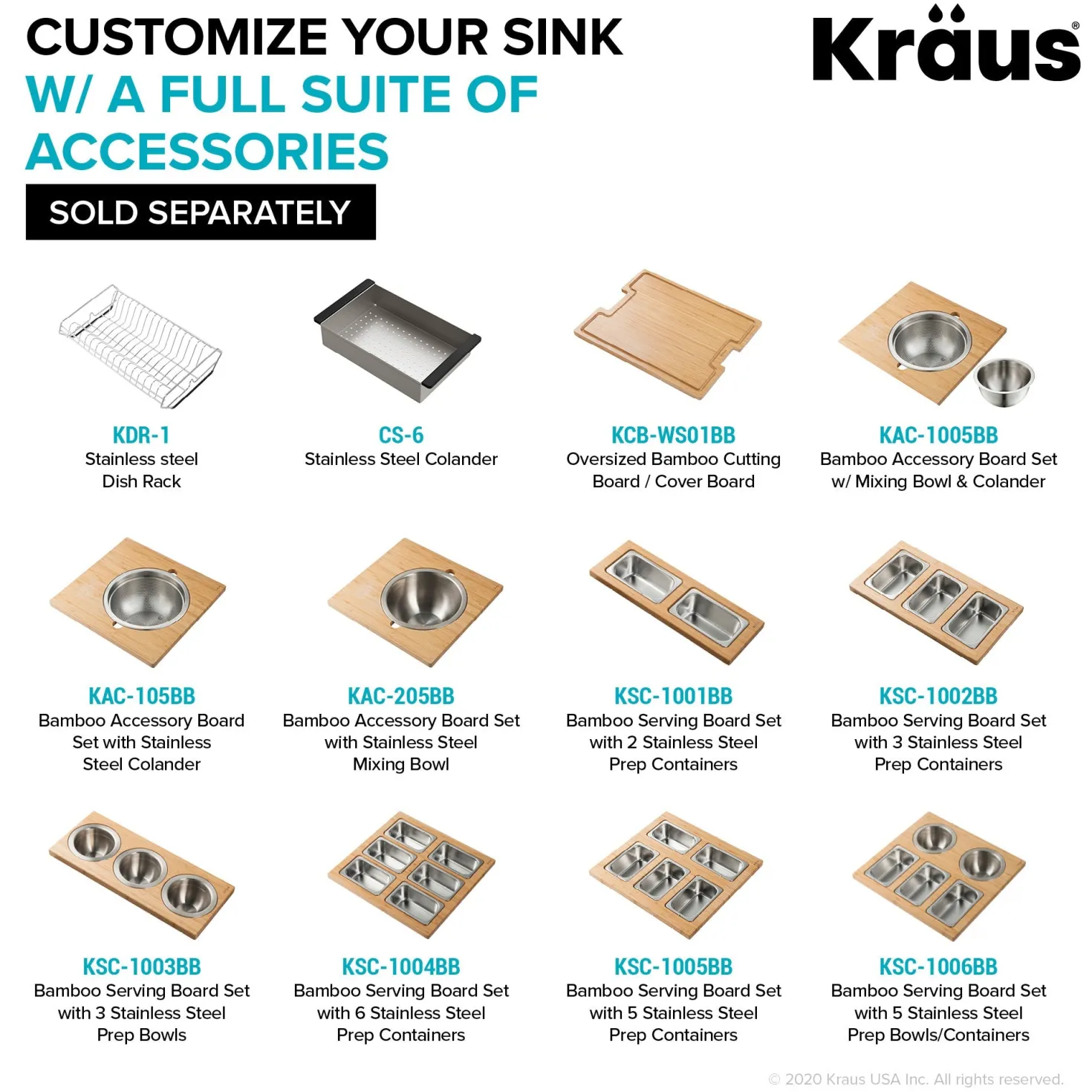 KRAUS Kore Workstation 33" Drop-In 16 Gauge Single Bowl Kitchen Sink in PVD Gunmetal