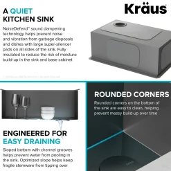 KRAUS Kore Workstation 17" Undermount 16 Gauge Bar or Prep Sink in PVD Gunmetal