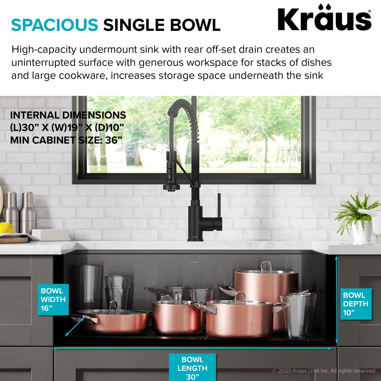 KRAUS Kore Workstation 32" Undermount 16 Gauge Single Bowl Kitchen Sink in PVD Gunmetal