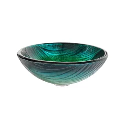 KRAUS Nei Glass Vessel Sink and Ramus Faucet