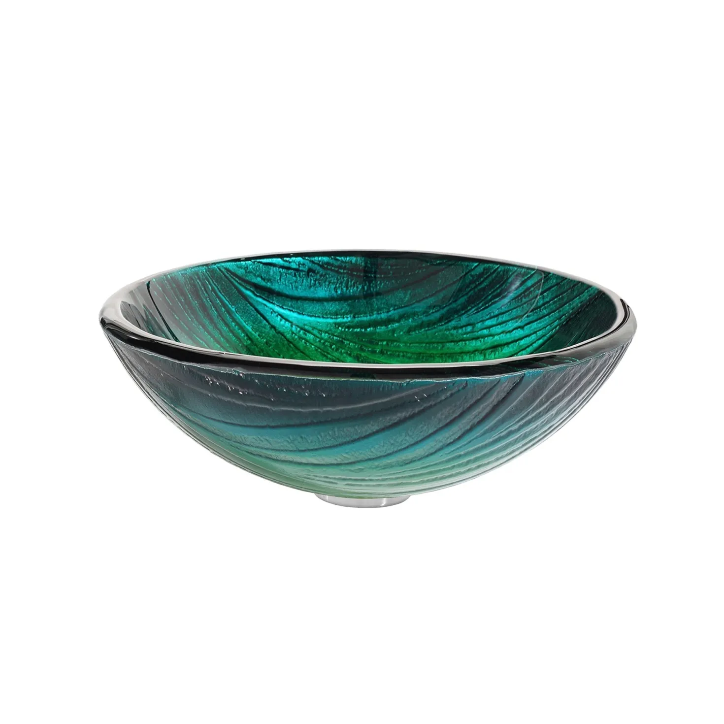 KRAUS Nei Glass Vessel Sink and Ramus Faucet