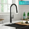 KRAUS New Oletto Modern Single Handle Pull Down Kitchen Faucet in Matte Black