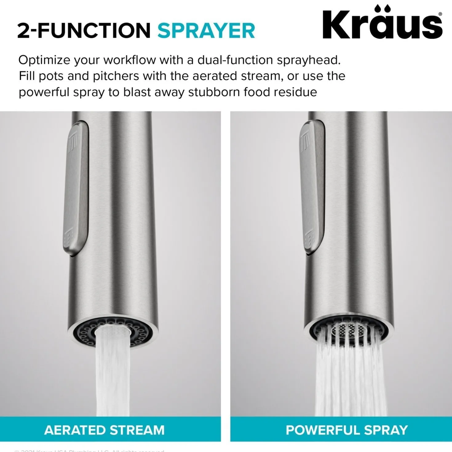 KRAUS Oletto Contemporary Single-Handle Touch Activated with Pull Down Sprayer in Matte Black
