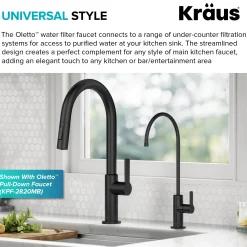 KRAUS Oletto Drinking Water Filter Faucet in Matte Black