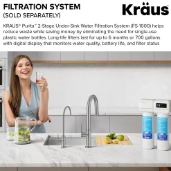 KRAUS Oletto Drinking Water Filter Faucet in Matte Black
