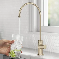 KRAUS Oletto Drinking Water Filter Faucet in Spot-Free Antique Champagne Bronze