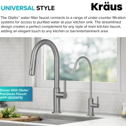 KRAUS Oletto Drinking Water Filter Faucet in Spot-Free Stainless Steel