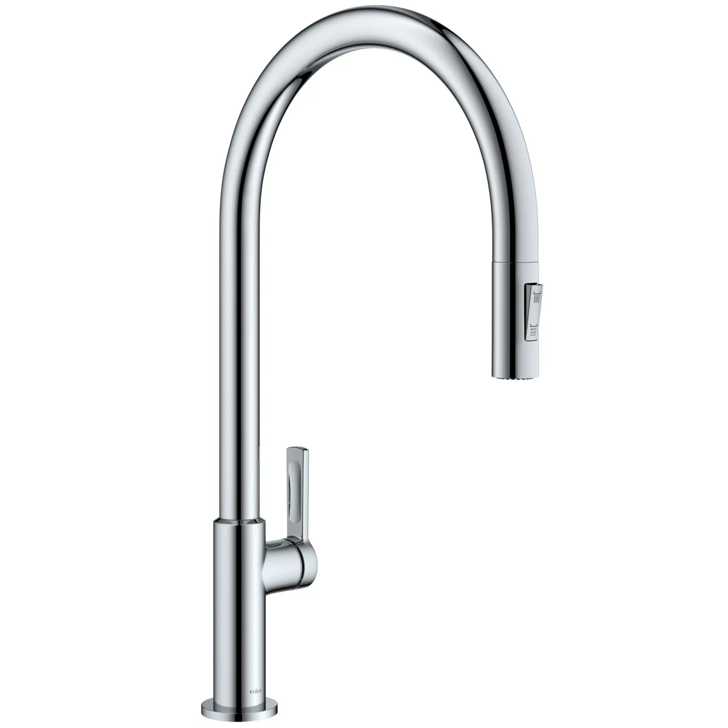KRAUS Oletto High-Arc Chrome Single Handle Pull-Down Kitchen Faucet