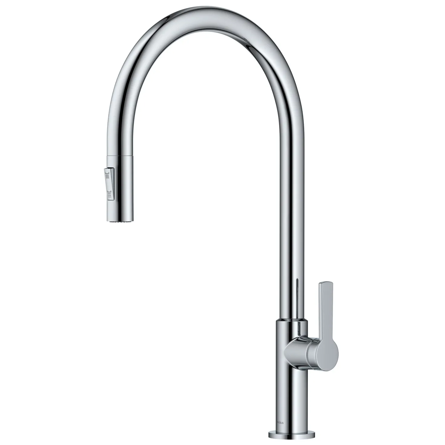 KRAUS Oletto High-Arc Chrome Single Handle Pull-Down Kitchen Faucet