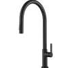 KRAUS Oletto High-Arc Single Handle Pull-Down Kitchen Faucet in Matte Black