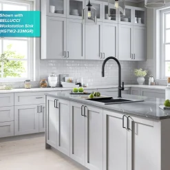 KRAUS Oletto High-Arc Single Handle Pull-Down Kitchen Faucet in Matte Black