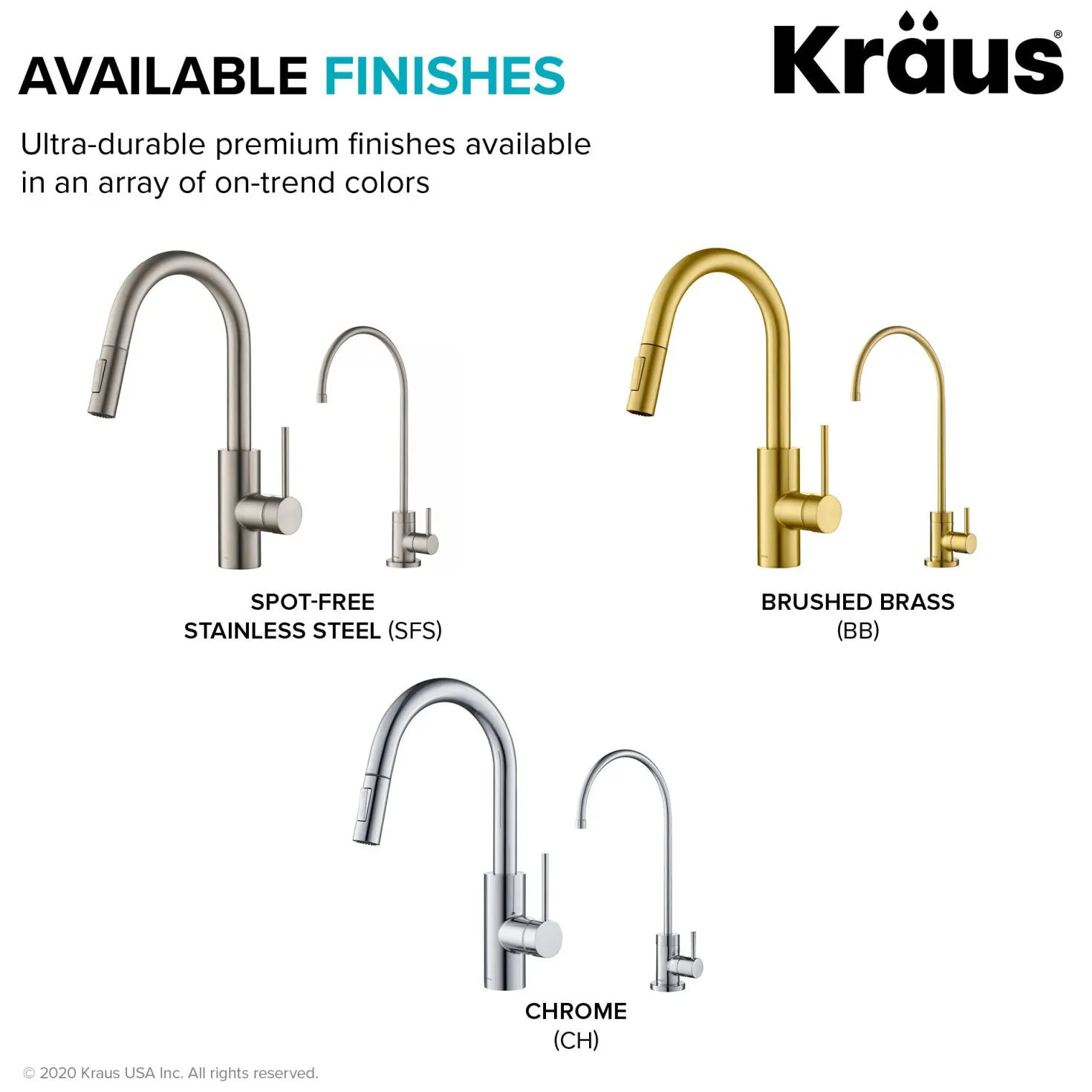 KRAUS Oletto Pull-Down Kitchen Faucet & Purita Water Filter Faucet in Chrome