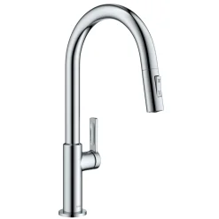KRAUS Oletto Single Handle Chrome Pull-Down Kitchen Faucet
