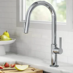 KRAUS Oletto Single Handle Chrome Pull-Down Kitchen Faucet