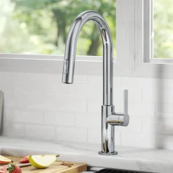 KRAUS Oletto Single Handle Chrome Pull-Down Kitchen Faucet