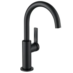 KRAUS Oletto Single Handle Kitchen Bar Faucet in Matte Black