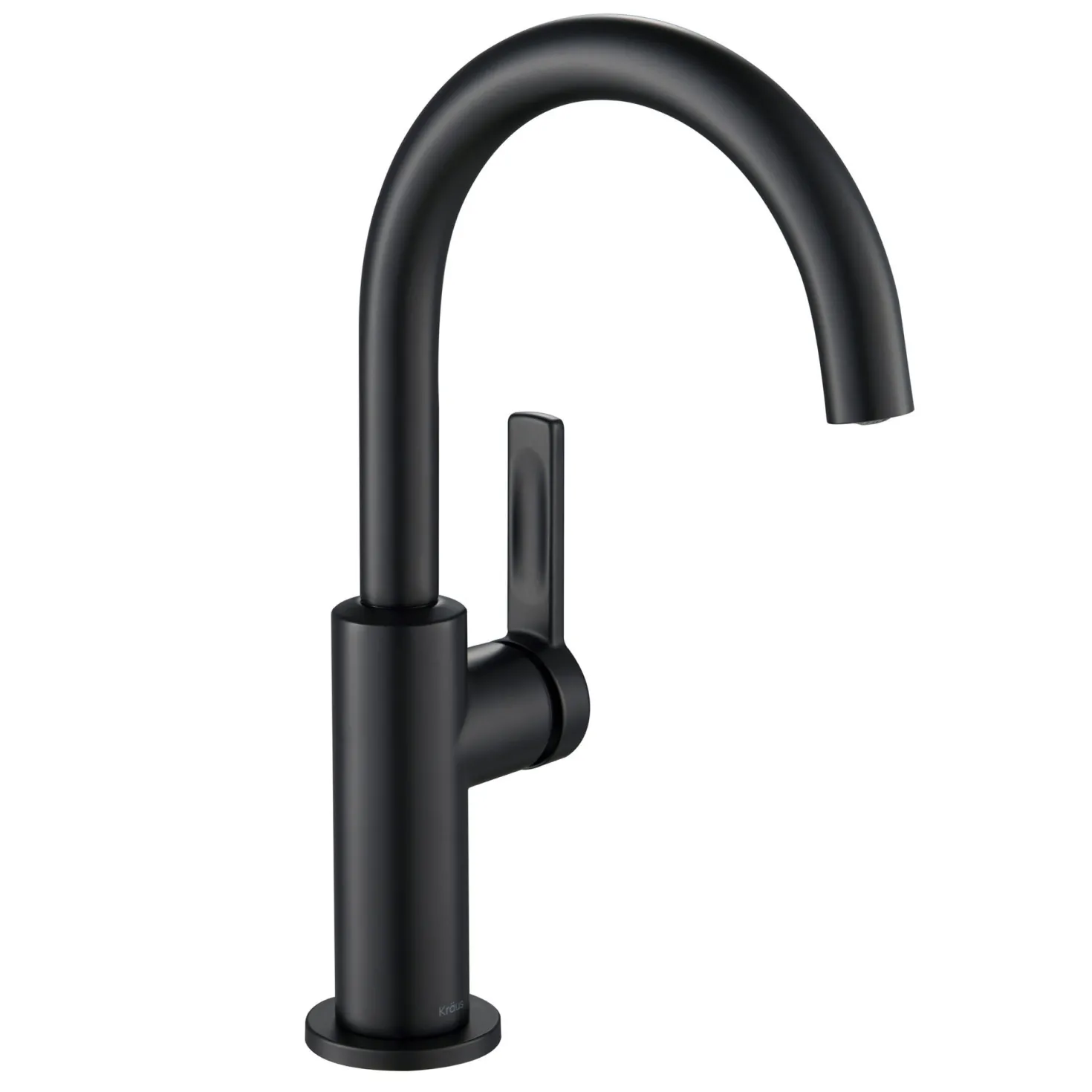 KRAUS Oletto Single Handle Kitchen Bar Faucet in Matte Black