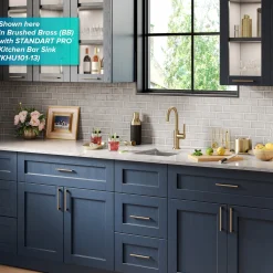KRAUS Oletto Single Handle Kitchen Bar Faucet in Matte Black
