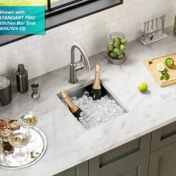 KRAUS Oletto Single Handle Kitchen Bar Faucet in Spot Free Stainless Steel